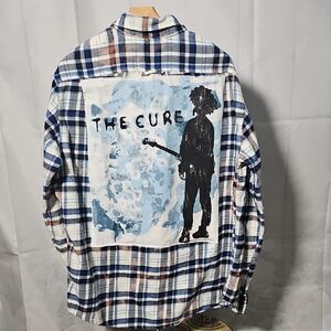 UNISEX THE CURE ROCK FLANNEL SM-LG